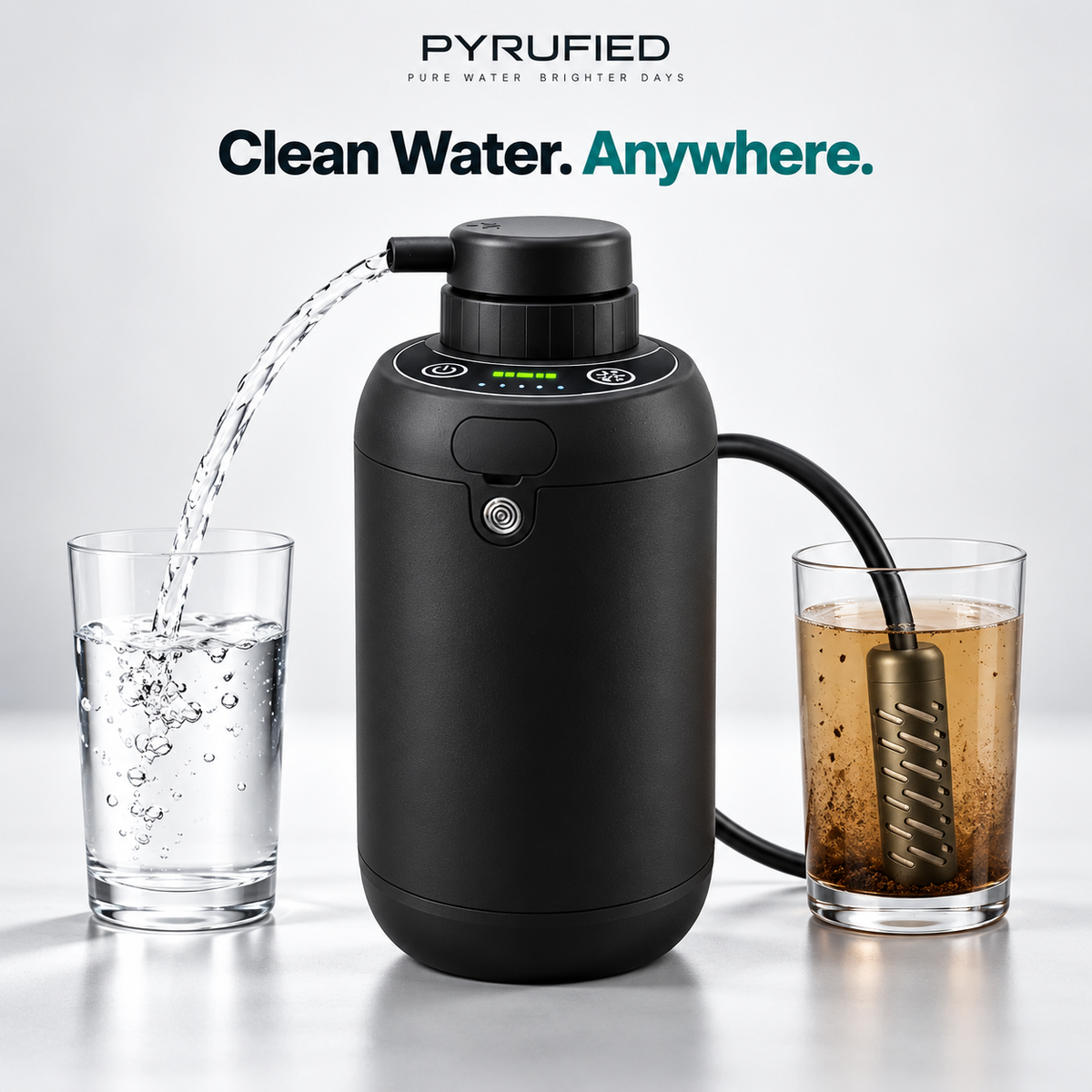 PYRUFIED Portable Electric Water Filter